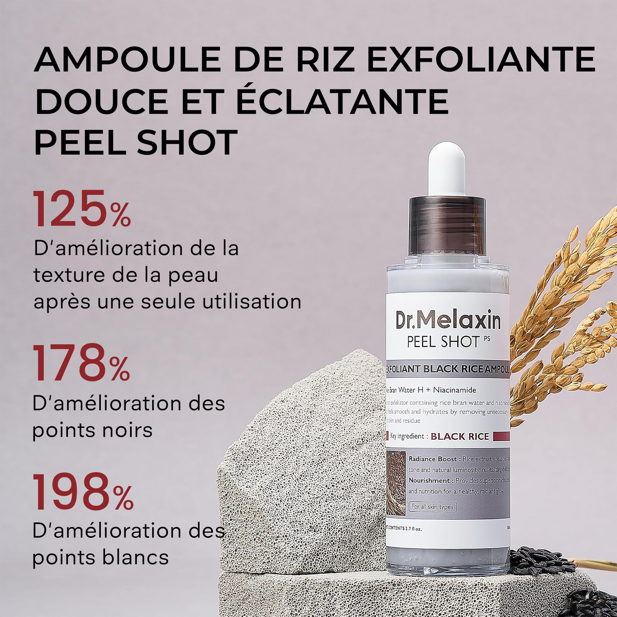 Peel Shot Riz noir